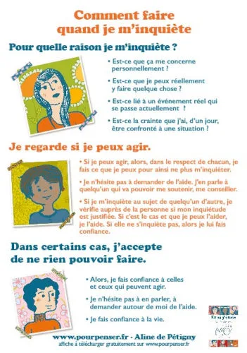 Comment faire quand je m’inquiète – Affiche A2