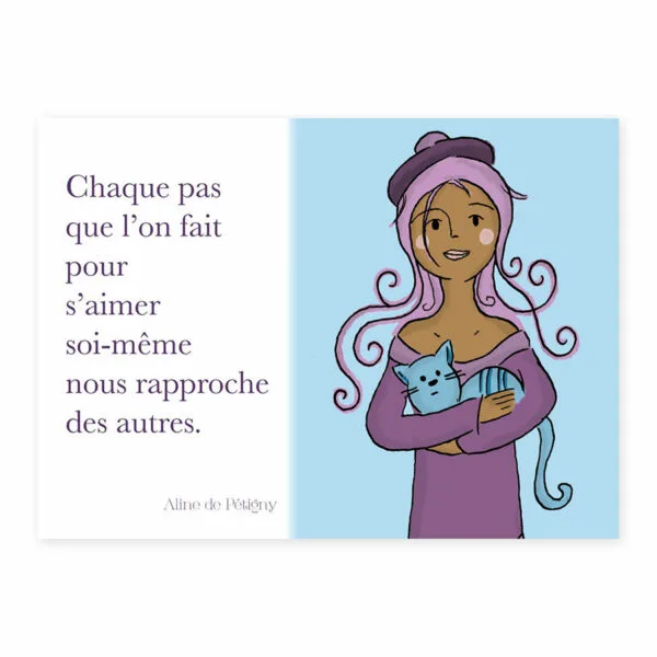 Carte postale "s'aimer soi-même"