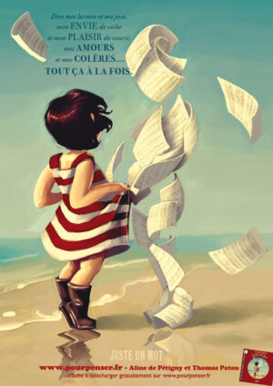 Juste un mot - Affiche A2