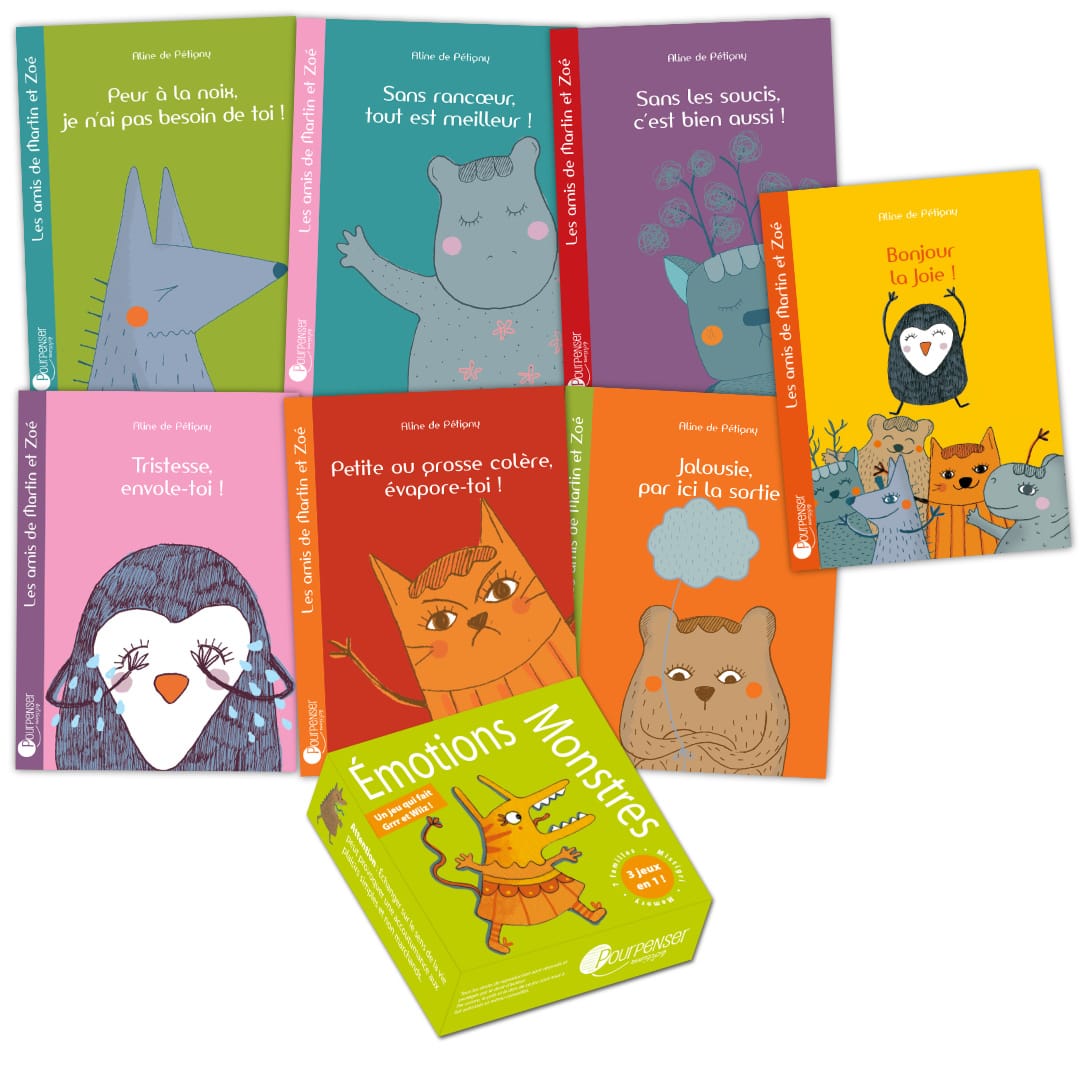 Emotions : 1 jeu + 7 livres, Les amis de Martin et Zoé