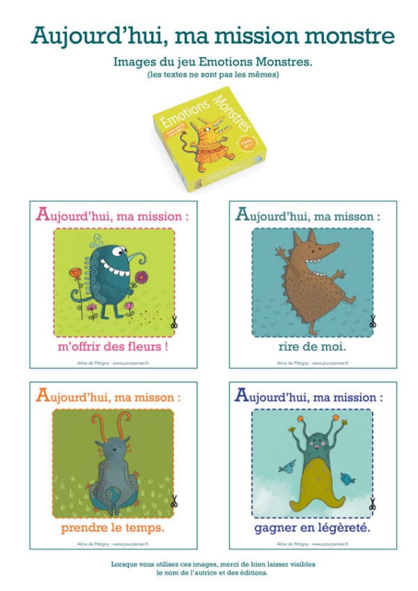 Aujourd'hui, ma mission monstre