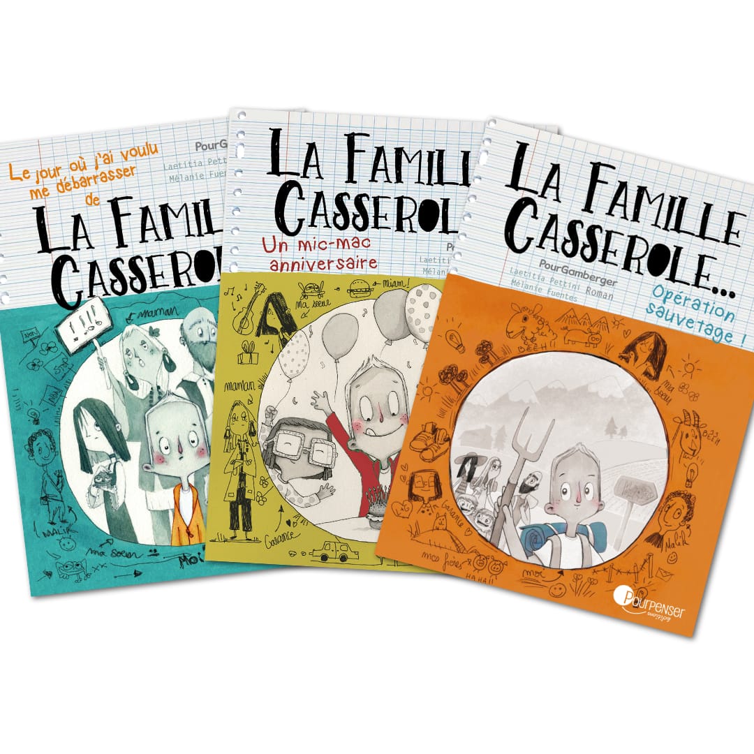 Lecture : 3 romans de La famille Casserole