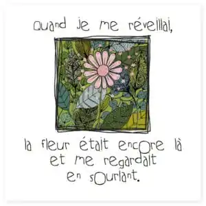 Carte ma vraie nature - Quand je me réveillai