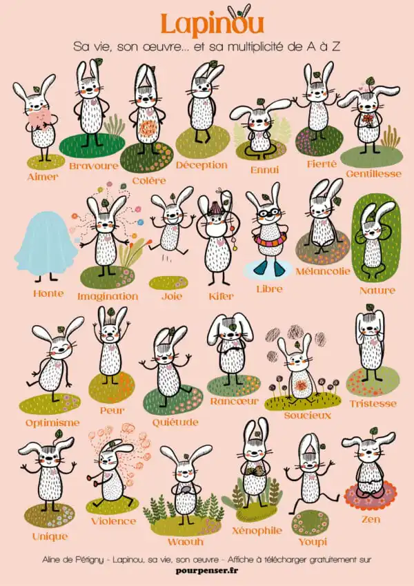 Lapinou, sa vie son œuvre et sa multiplicité de A à Z - Affiche